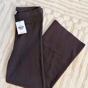 Princess Polly Chocolate Knit Pants
